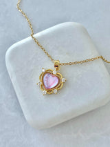 Luminous Heart Kalp Çelik Kolye