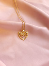 Heart Bow | Paslanmaz Çelik Kolye