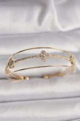 Lucky Clover | Yonca Kelepçe Çelik Bileklik