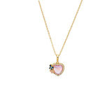 Soft Pink Heart |  Kalp Çelik Kolye