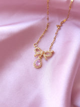 Pink Ribbon | Kurdele Çelik Kolye