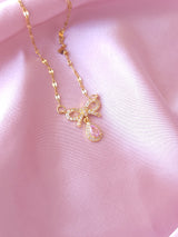 Pink Ribbon | Kurdele Çelik Kolye