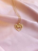 Heart Bow | Paslanmaz Çelik Kolye