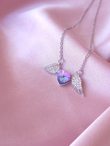 Winged Heart | Kanatlı Kalp Çelik Kolye
