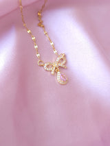 Pink Ribbon | Kurdele Çelik Kolye