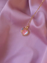 Soft Pink Heart |  Kalp Çelik Kolye