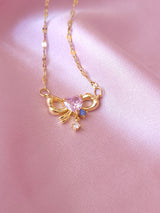 Sweet Ribbon | Kurdeleli Çelik Kolye